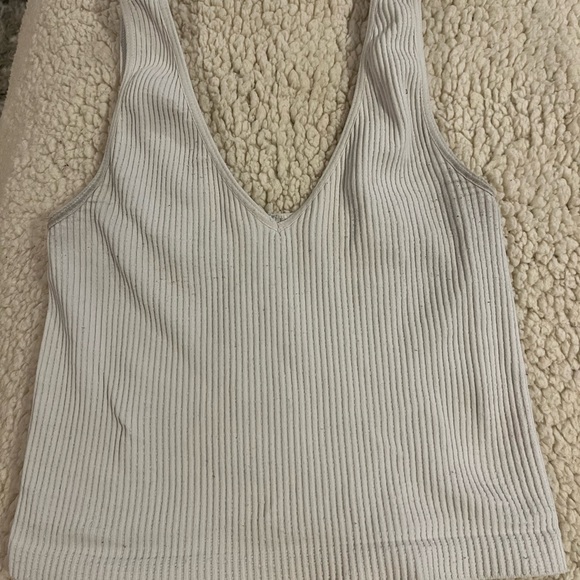 Nikibiki white ribbed tank - Picture 2 of 4